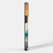 秋田のサーフィンビーチ 絵画 iPhoneケース (右側面)