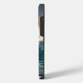 秋田のサーフィンビーチ 絵画 iPhoneケース (左側面)