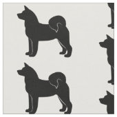 秋田のシルエット ファブリック (クローズアップ)