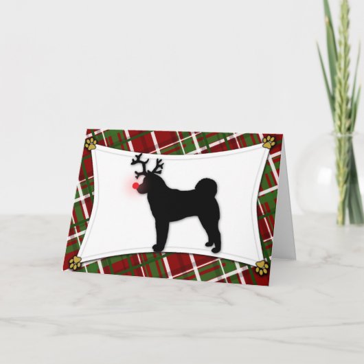 秋田のトナカイのクリスマスカード シーズンカード (正面)