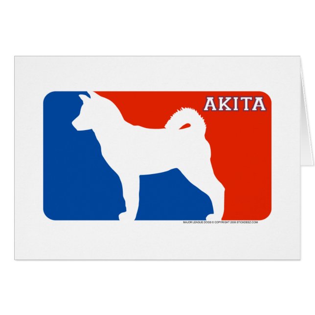 秋田のメジャーリーグ犬カード (正面横)