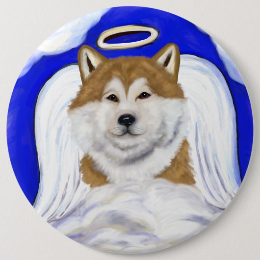 秋田の天使 缶バッジ (正面)