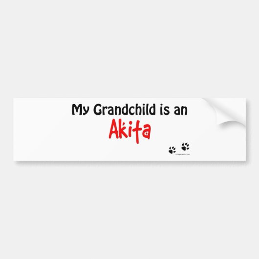 秋田の孫 バンパーステッカー (正面)