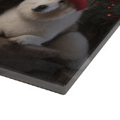 秋田の暖炉クリスマス カッティングボード (角)