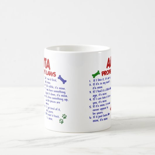 秋田の特性の法律2 コーヒーマグカップ (中央)