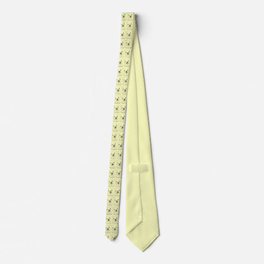 秋田の笑顔おもしろい犬の写真 ネクタイ (裏面)