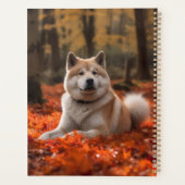 秋田の紅葉に囲まれてインスパイアドデザイン プランナー手帳 (裏面)