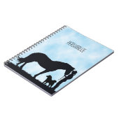 秋田の西部のシルエット ノートブック (左側)