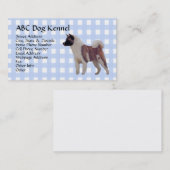 秋田の青のギンガム 名刺 (正面/裏面)