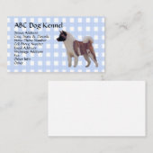 秋田の青のギンガム 名刺 (正面/裏面)