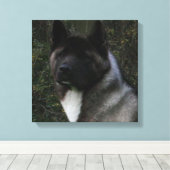 秋田の黒いマスク キャンバスプリント (インサイチュ (ウッドフロア))