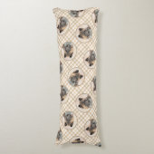 秋田アメリ日本のカのイ絵を描ヌセーブルの犬芸 ボディピロー (正面縦)