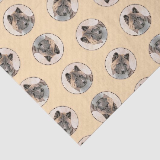 秋田アメリ日本のカのイ絵を描ヌセーブルの犬芸 薄葉紙 (詳細)