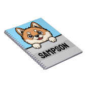 秋田イパーソナライズされたヌ名前をカスタムする文字犬愛好家 ノートブック (右側)
