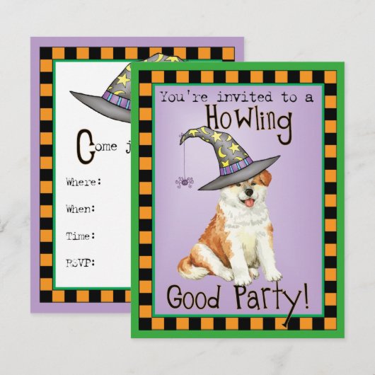 秋田ウィッチ招待状 (正面/裏面)