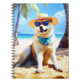 秋田オンビーチ夏ギフト愛犬家ギフトTa ノートブック (正面)