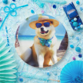 秋田オンビーチ夏ギフト愛犬家ギフトTa ペーパープレート (パーティー)