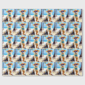 秋田オンビーチ夏ギフト愛犬家ギフトTa ラッピングペーパー (フラット)