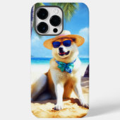 秋田オンビーチ夏ギフト愛犬家ギフトTa Case-Mate iPhoneケース (裏面)
