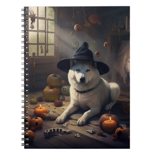秋田カボチャのハロウィンおばけ ノートブック (正面)
