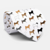 秋田カラーズシルエット ネクタイ (ロール)