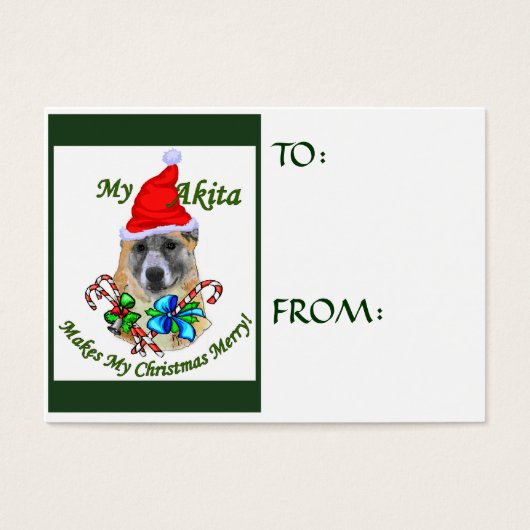 秋田クリスマスギフト名札 (正面)