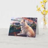 秋田クリスマスクルーズ：ポーソウルホリデーディライト カード (黄色い花)