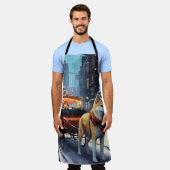 秋田クリスマスフェスティバルシーズン エプロン (着用した状態)