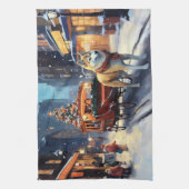 秋田クリスマスフェスティバルシーズン キッチンタオル (縦)