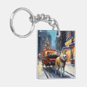 秋田クリスマスフェスティバルシーズン キーホルダー (正面左)