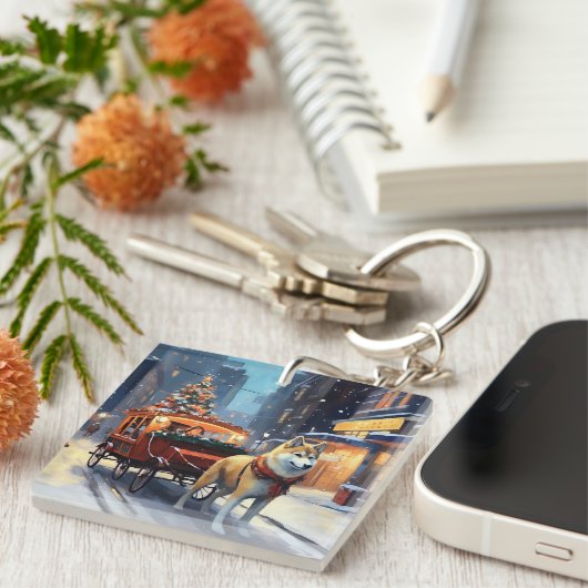 秋田クリスマスフェスティバルシーズン キーホルダー (正面右)