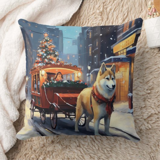 秋田クリスマスフェスティバルシーズン クッション (ブランケット)