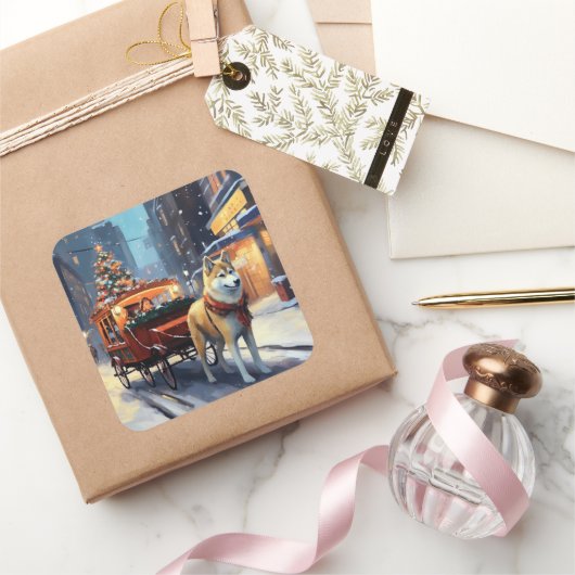 秋田クリスマスフェスティバルシーズン スクエアシール (ギフト)