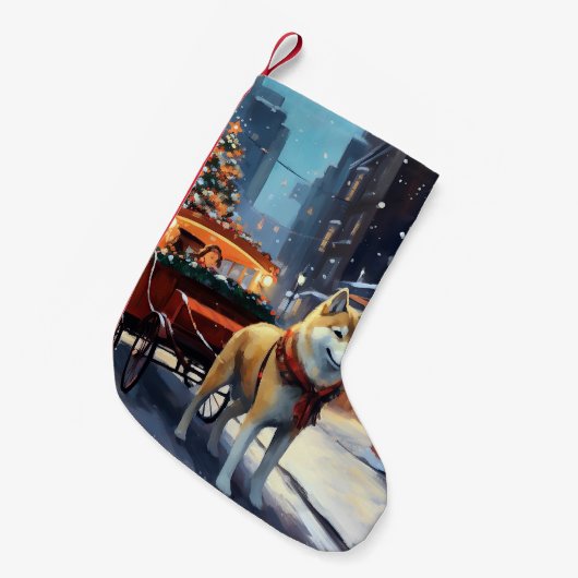 秋田クリスマスフェスティバルシーズン スモールクリスマスストッキング (正面 (吊り時))
