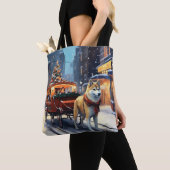 秋田クリスマスフェスティバルシーズン トートバッグ (クローズアップ)