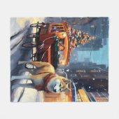 秋田クリスマスフェスティバルシーズン フリースブランケット (正面(横))