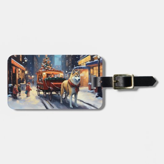 秋田クリスマスフェスティバルシーズン ラゲッジタグ (正面横)