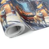 秋田クリスマスフェスティバルシーズン ラッピングペーパー (ロールコーナー)