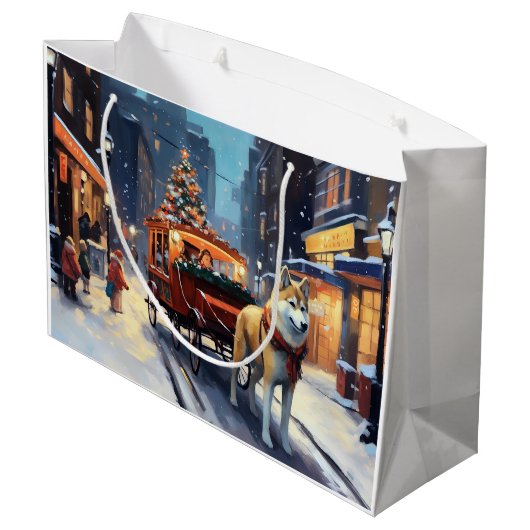 秋田クリスマスフェスティバルシーズン ラージペーパーバッグ (裏面アングル)