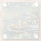 秋田クリスマスフェスティバル航海 ガラスコースター (裏面)
