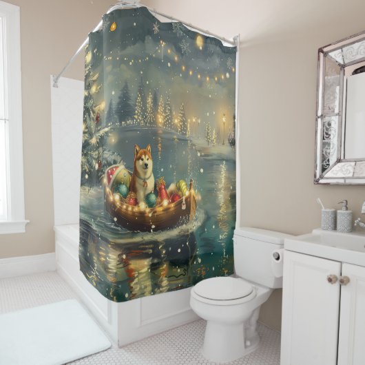 秋田クリスマスフェスティバル航海 シャワーカーテン (インサイチュ)