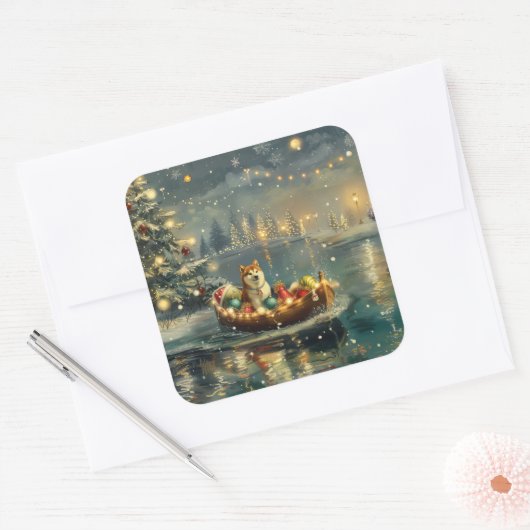 秋田クリスマスフェスティバル航海 スクエアシール (封筒)