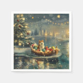 秋田クリスマスフェスティバル航海 スタンダードカクテルナプキン (正面)