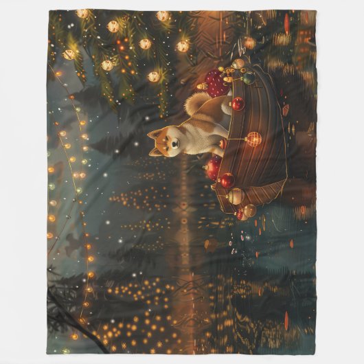 秋田クリスマスフェスティバル航海 フリースブランケット (正面)