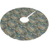 秋田クリスマスフェスティバル航海 ブラッシュドポリエステルツリースカート (アングル)