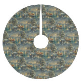 秋田クリスマスフェスティバル航海 ブラッシュドポリエステルツリースカート (正面)