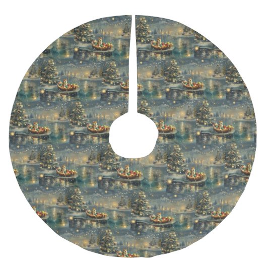 秋田クリスマスフェスティバル航海 ブラッシュドポリエステルツリースカート (正面)