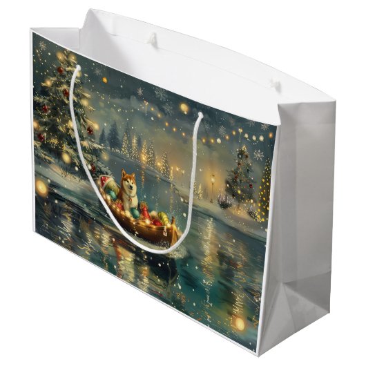 秋田クリスマスフェスティバル航海 ラージペーパーバッグ (裏面アングル)