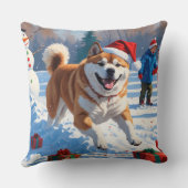 秋田クリスマスフェスティバル雪景色 クッション (裏面)