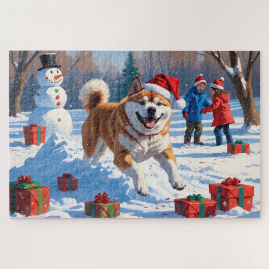 秋田クリスマスフェスティバル雪景色 ジグソーパズル (横)